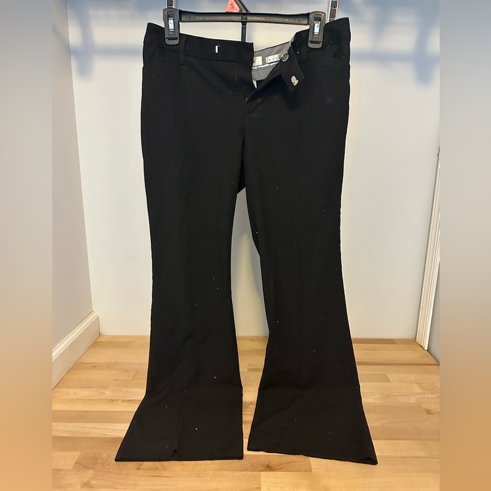 Black old navy flare work pants